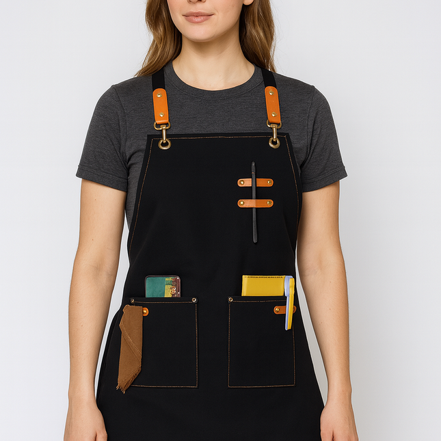 Askılı Çömlek Resim Sanat Önlüğü Master Chef Cafe Restaurant Şef Garson Kuaför Aşçı Önlüğü