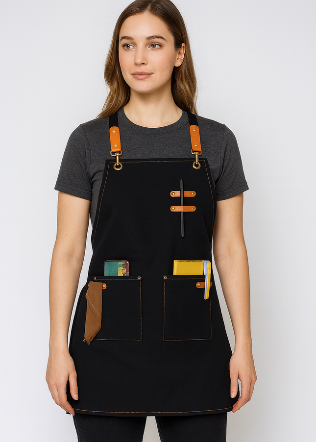 Askılı Çömlek Resim Sanat Önlüğü Master Chef Cafe Restaurant Şef Garson Kuaför Aşçı Önlüğü